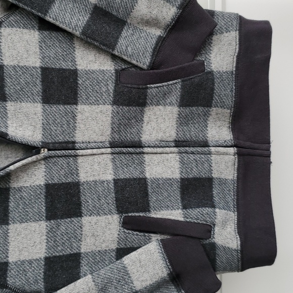 Kids OshKosh Buffalo Check Zip Up Cardigan Sweater - Picture 4 of 5